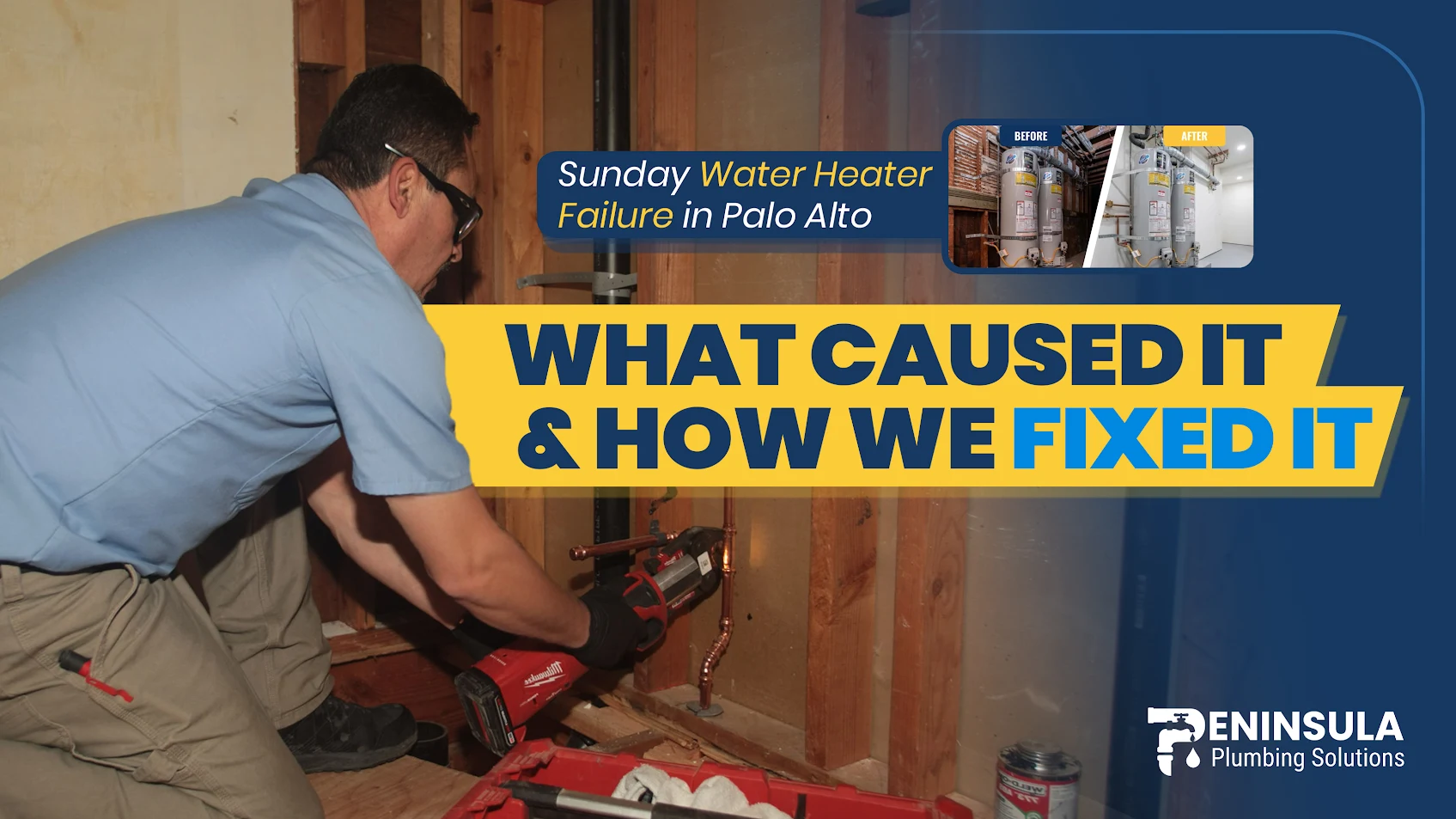 Sunday Water Heater Failure in Palo Alto — What Caused It & How We Fixed It