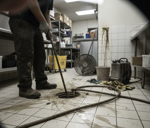 Professional drain cleaning service